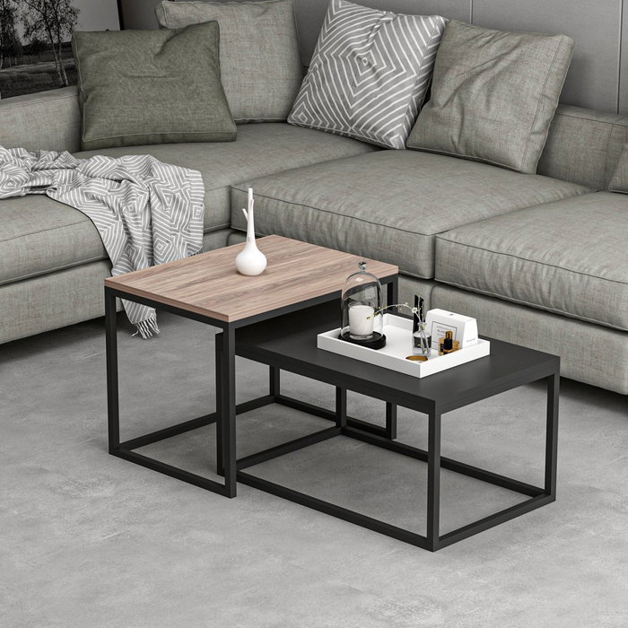 Aucune Mesa de centro LEKA Rectangular Antracita